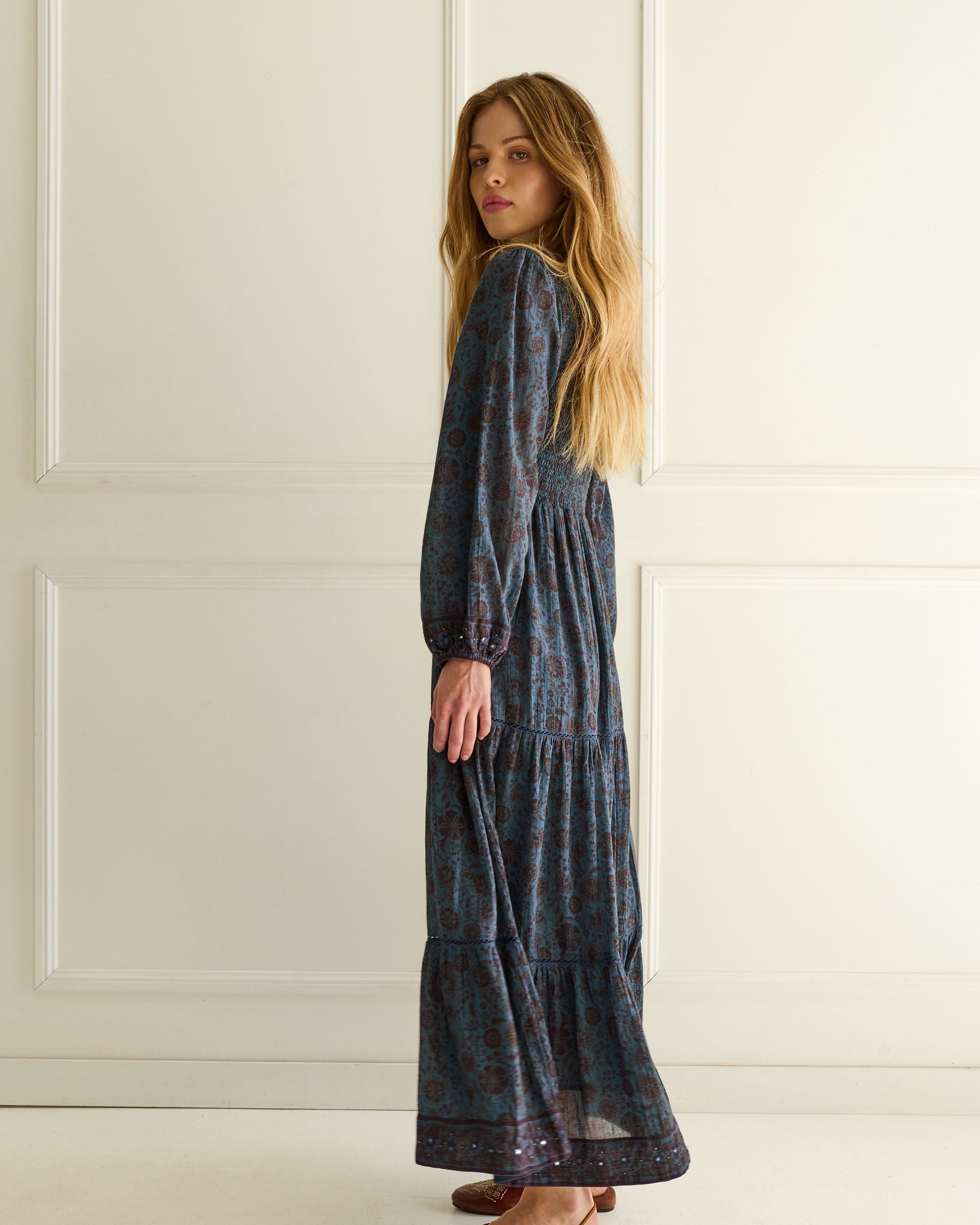 Delphine Smocked Dress