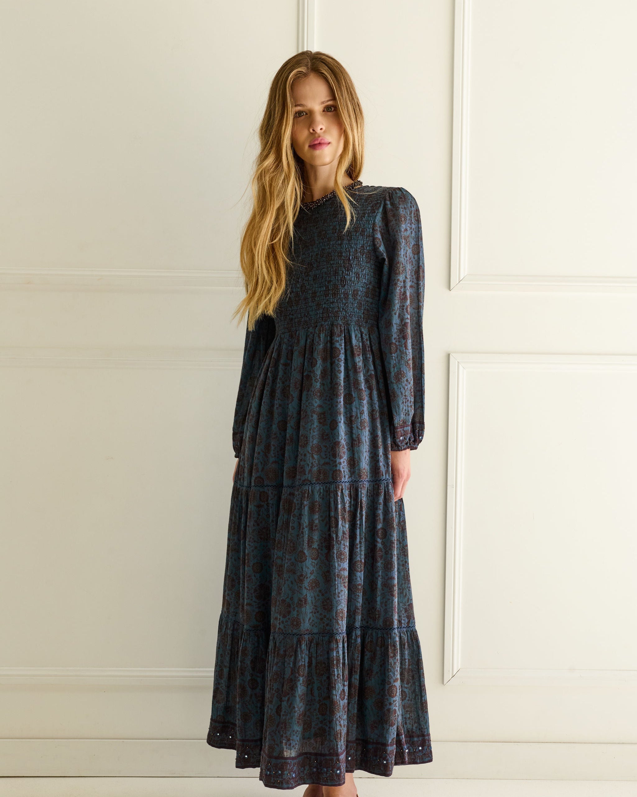 Delphine Smocked Dress
