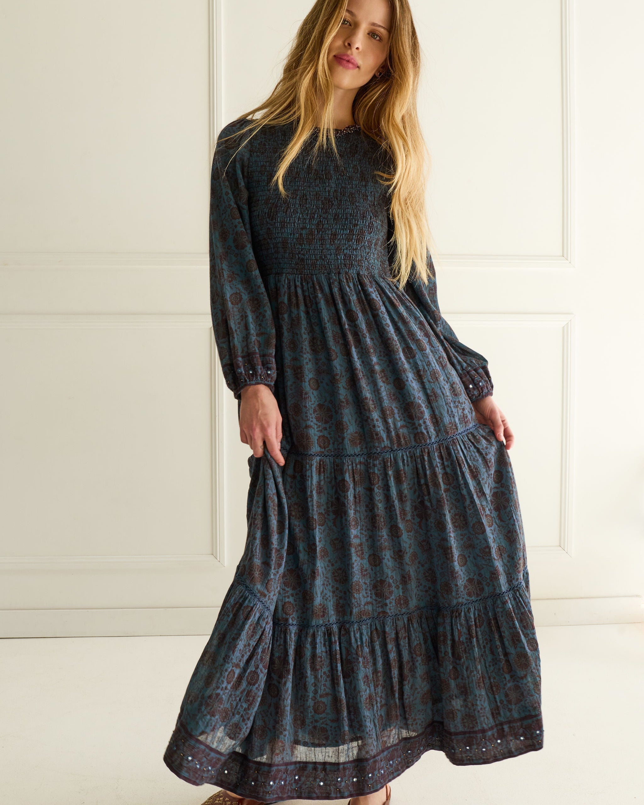 Delphine Smocked Dress